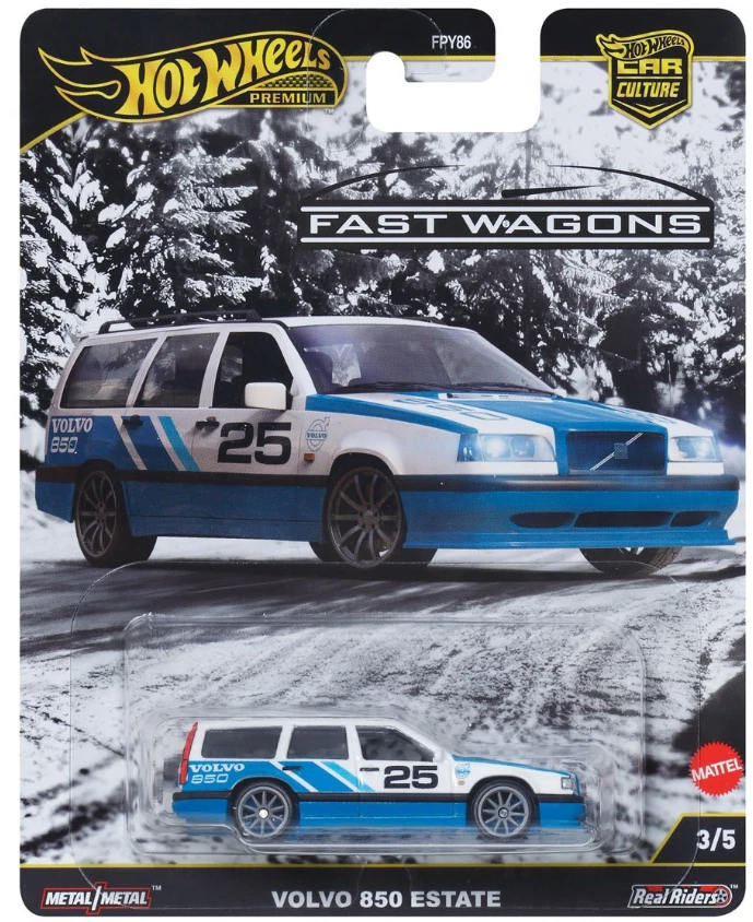 HWJBK68 Hot Wheels Premium Car Culture Fast Wagons Volvo 850 Estate