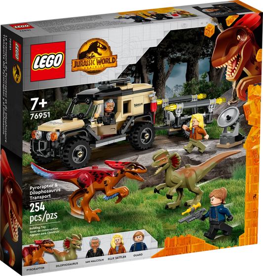 Pyroraptor & Dilophosaurus Transport - LEGO Jurassic World Set (76951)