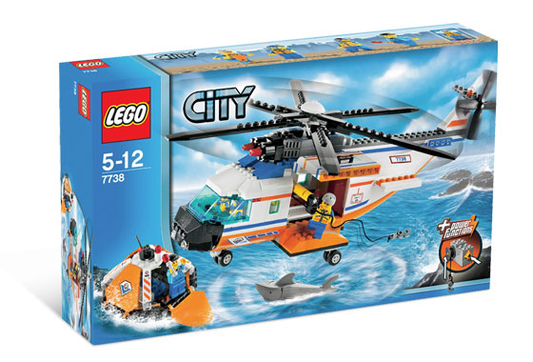 LEGO City Coast Guard Helicopter & Life Raft Set (7738)